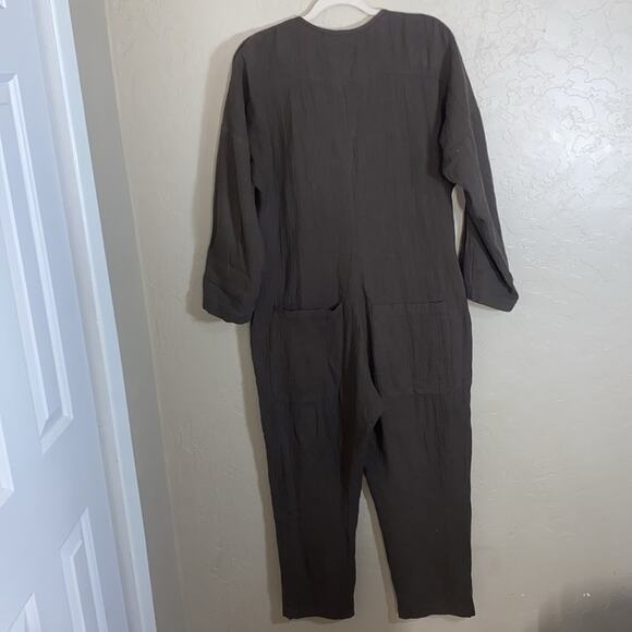 Stillwater 100% cotton button front jumpsuit - Picture 7 of 10